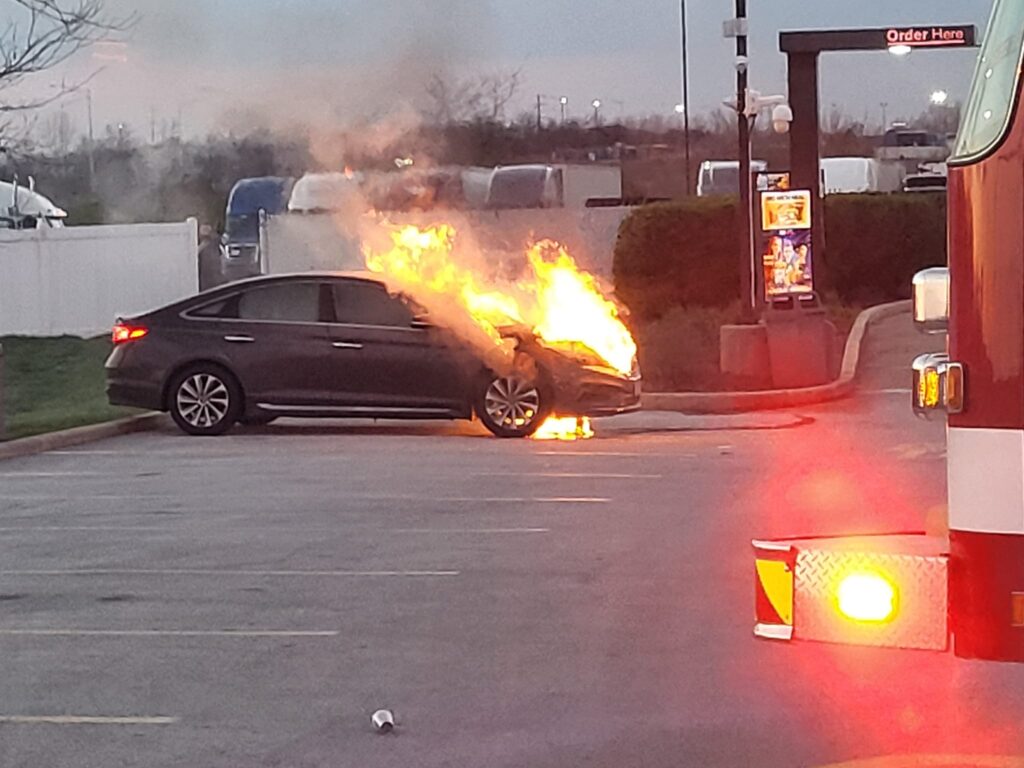 Monee Car Fire